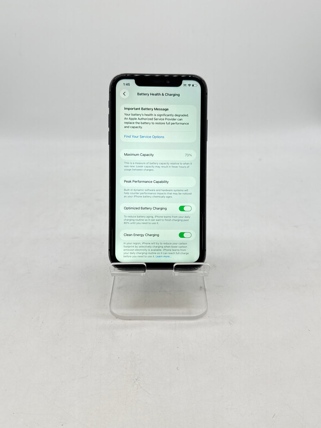 Apple iPhone 11 64GB Factory Unlocked - Cracked Back/Screen Service Battery