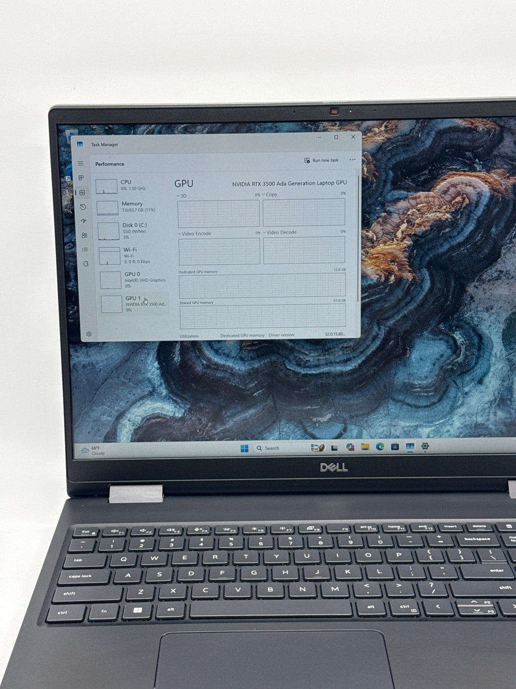 Dell Precision 7680 i9-13950HX 64GB RAM 1TB SSD RTX 3500 ADA