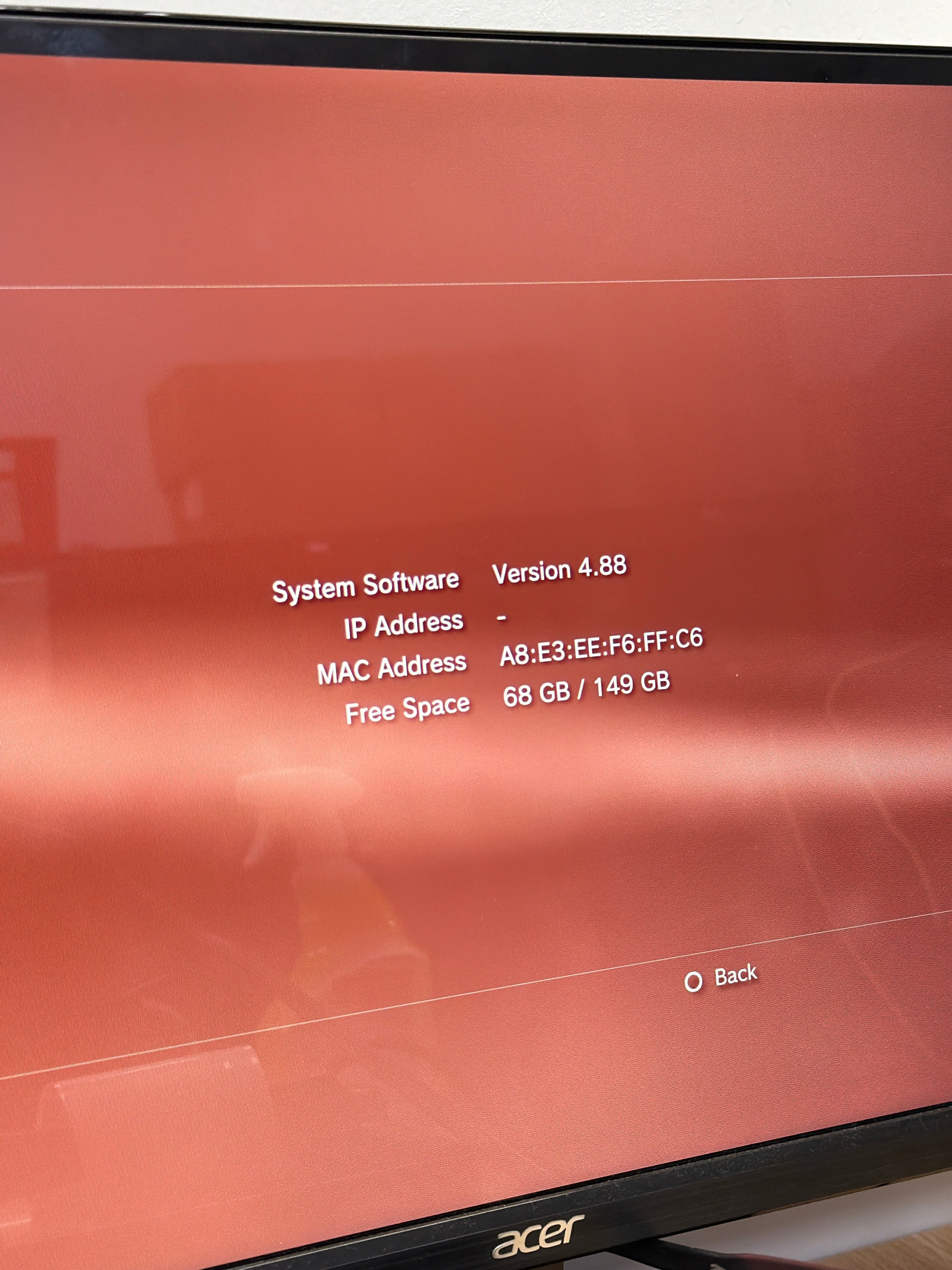 Sony PlayStation 3 Slim CECH-2501A Console Black Console Only Firmware 4.88