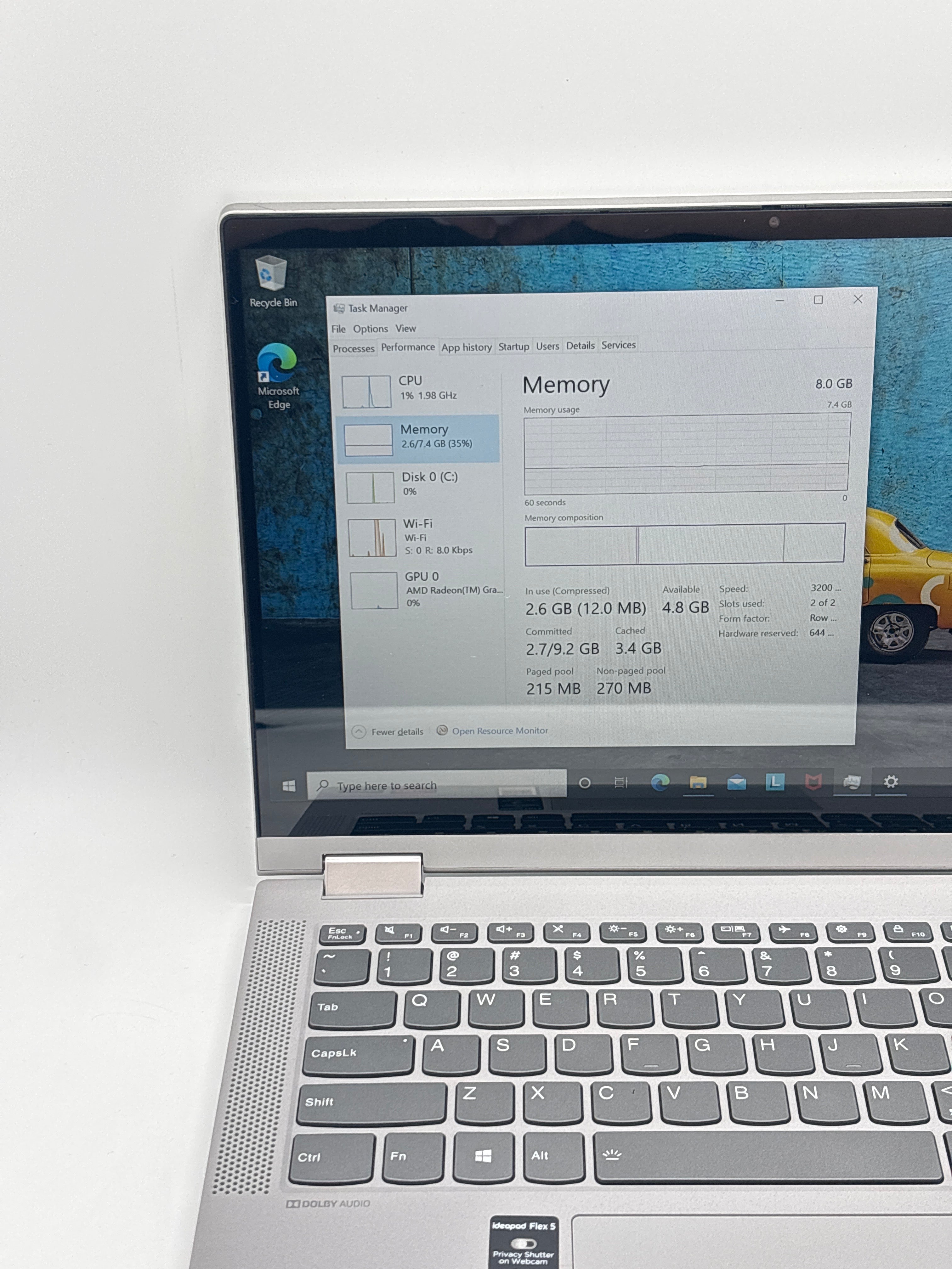Lenovo Ideapad Flex 5 14ARE05 Ryzen 5 4500U 8GB RAM 256GB SSD