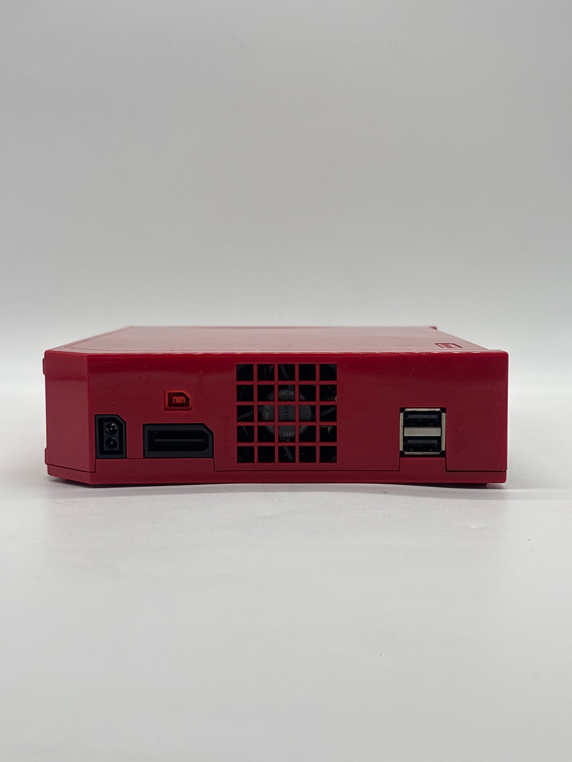 Nintendo Wii Red RVL-001 With 1 Remote Ac Adapter Cables