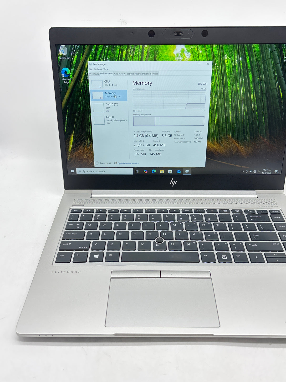 HP EliteBook 840 G5 13in Core i5-7300U 8GB RAM 256GB SSD Laptop - Used