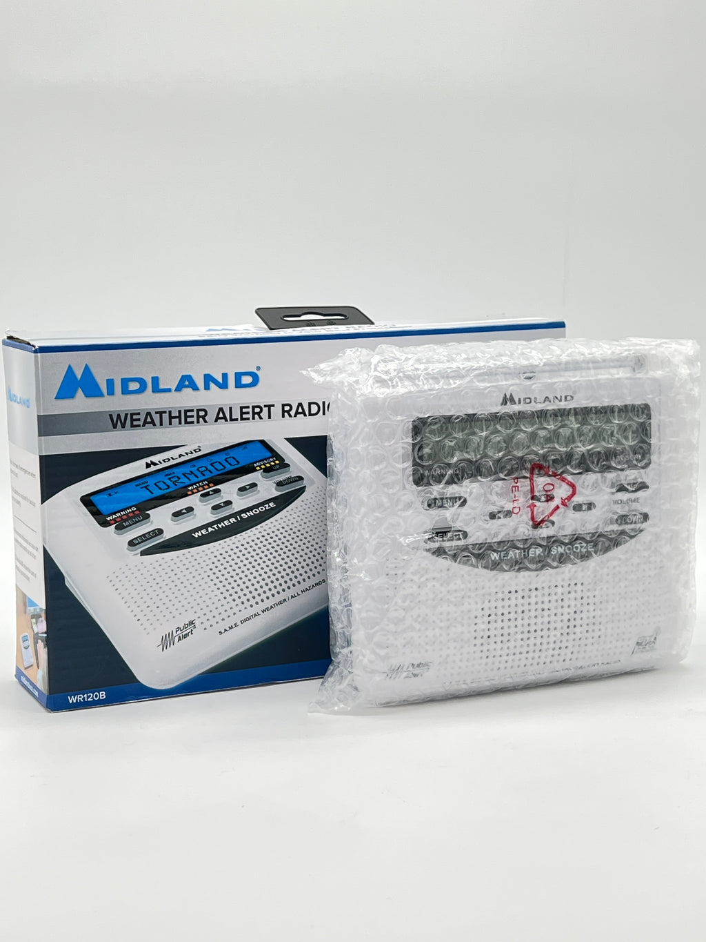 Midland WR120B Weather Alert Radio 2.5 in Digital Display White Open Box