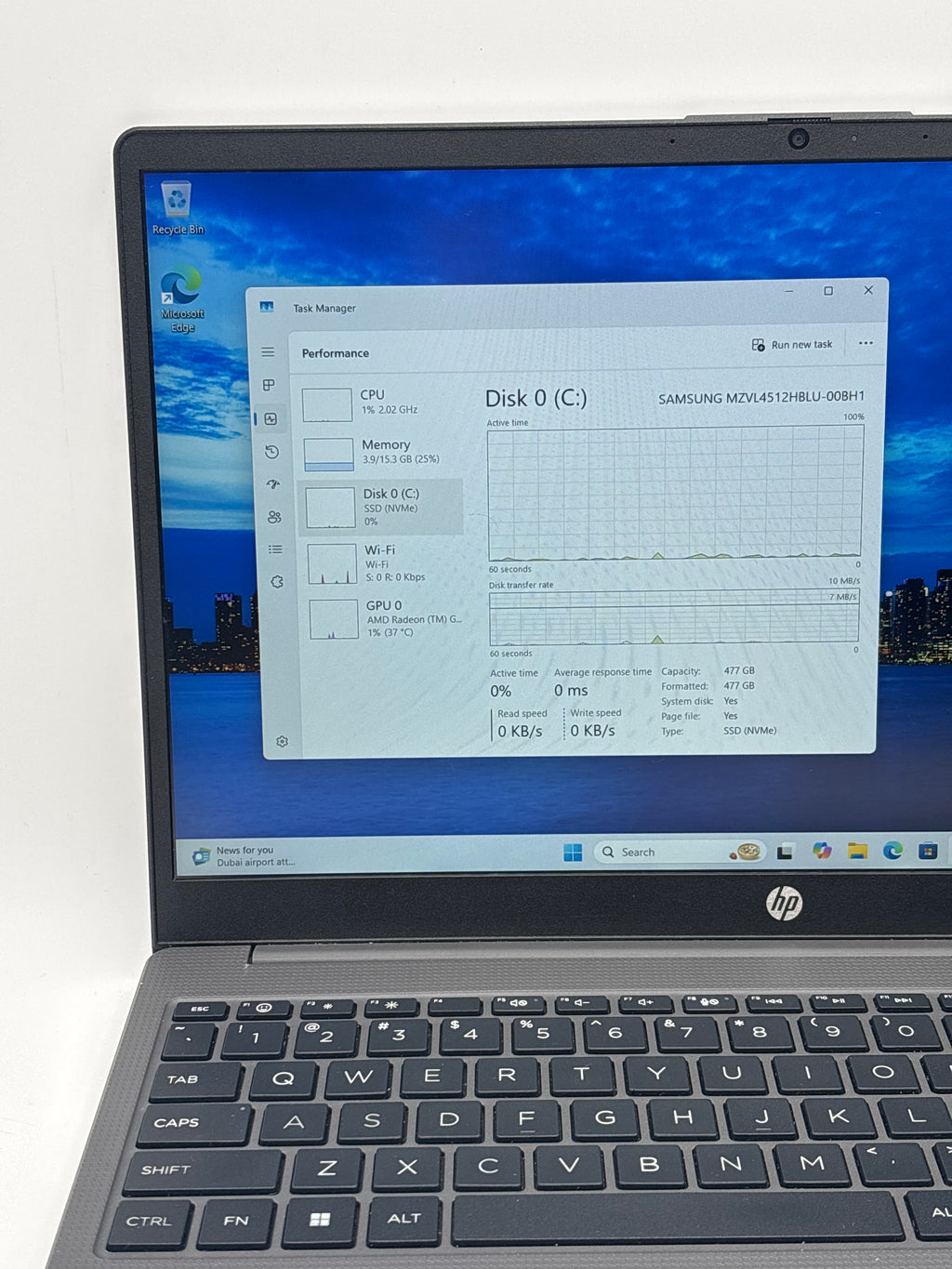 HP 255 G10 Ryzen 7 7730U 16GB RAM 512GB SSD