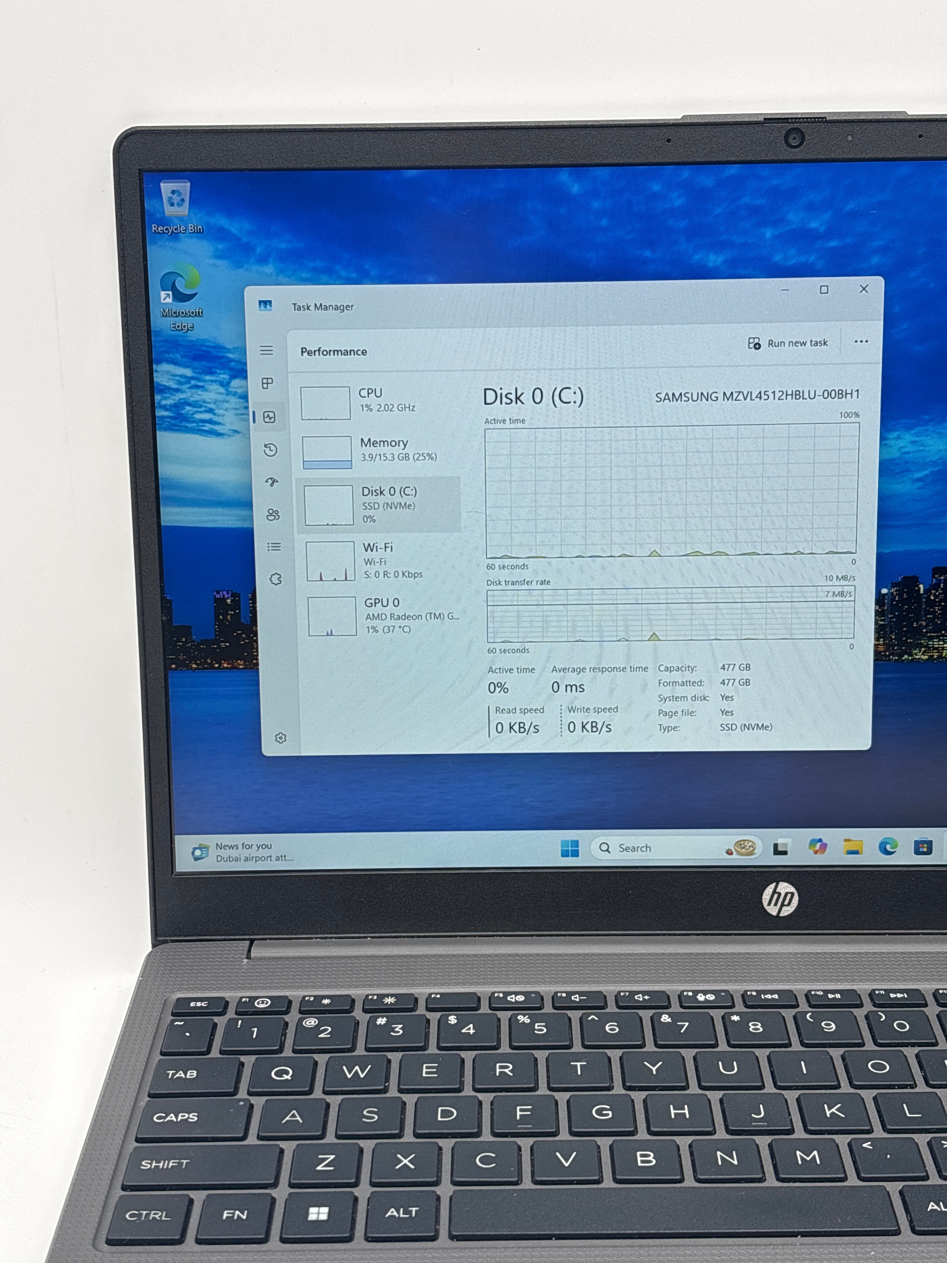 HP 255 G10 Ryzen 7 7730U 16GB RAM 512GB SSD