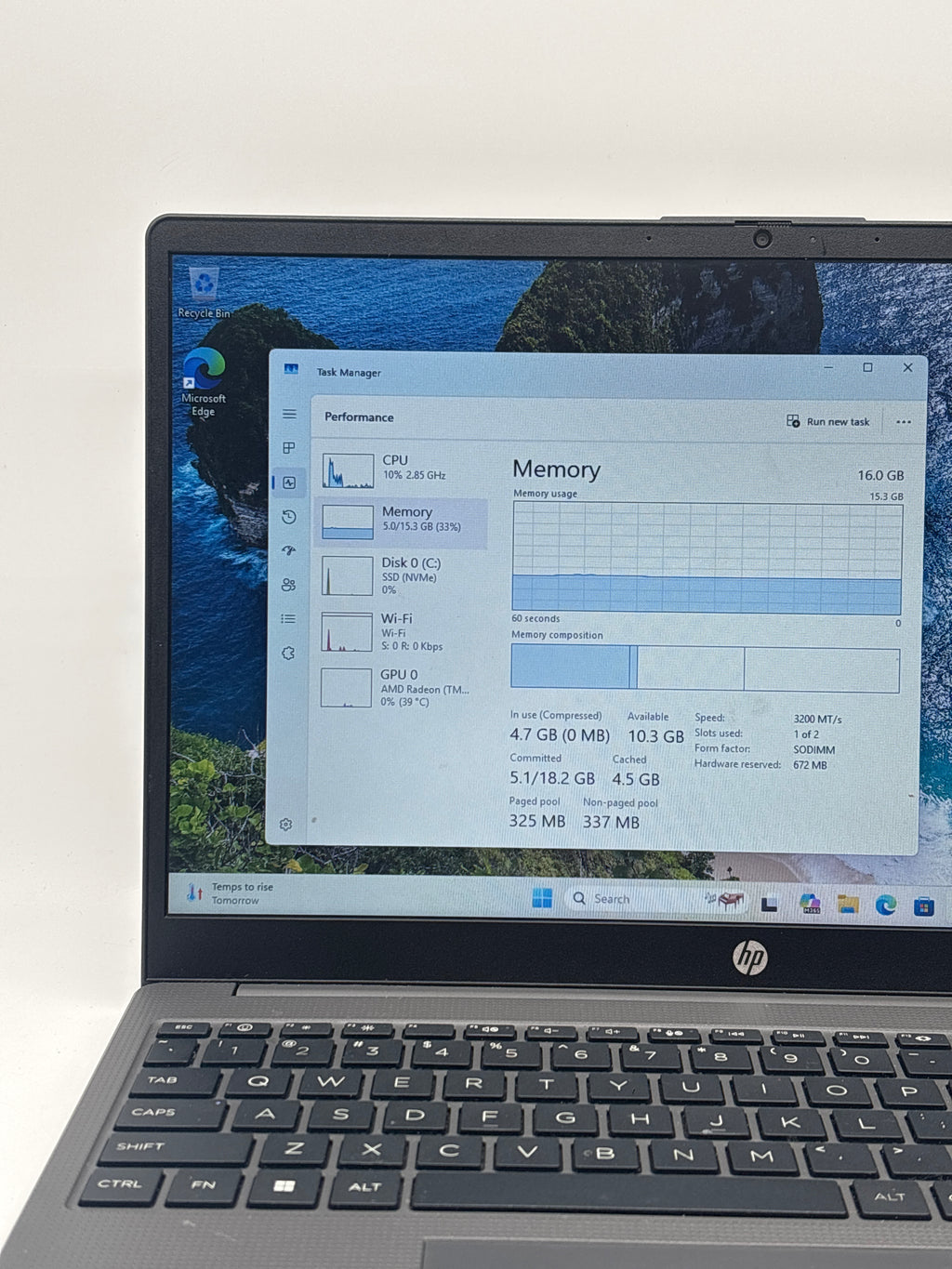 HP 255 G10 AMD Ryzen 3 7330U 16GB 256GB SSD - BIOS Lock/Remotely Managed