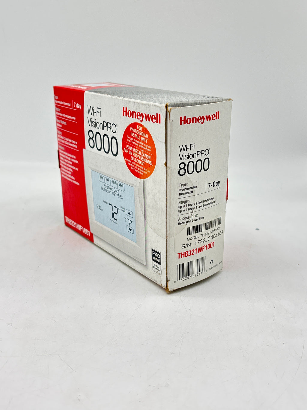 Honeywell Home Wi-Fi VisionPRO 8000 TH8321WF1001 Smart Programmable Thermostat - New