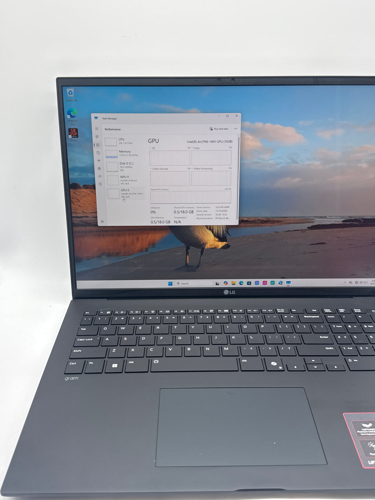 LG Gram 17Z90TL 17" Core Ultra 7 258V 32GB RAM 1TB SSD - Used