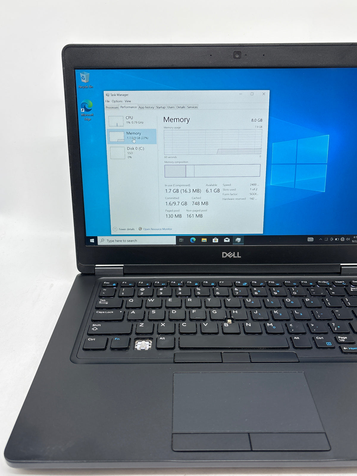 Dell Latitude 5490 13" Intel Core i5-8250U 8GB RAM 256GB SSD - No Windows Key