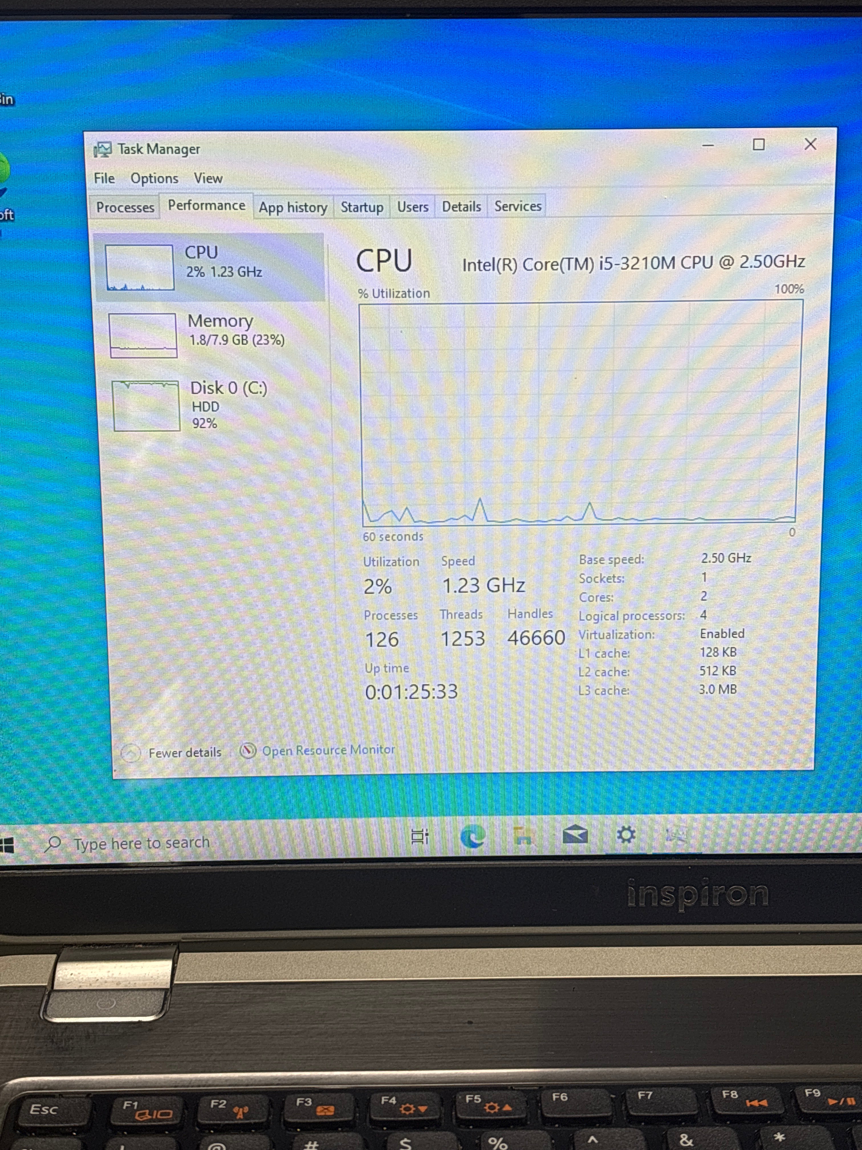 Dell Inspiron 5520 i5-3210m 8GB RAM 1TB HDD - For Parts (Read DESC)