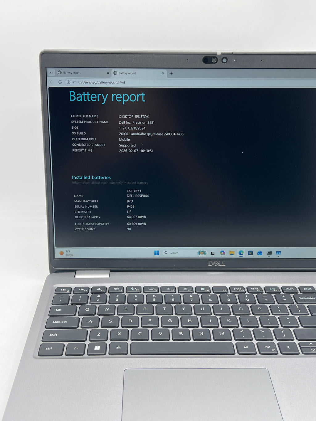 Dell Precision 3581 i7-13800H 64GB RAM 1TB SSD RTX 1000 - Used (Warranty)