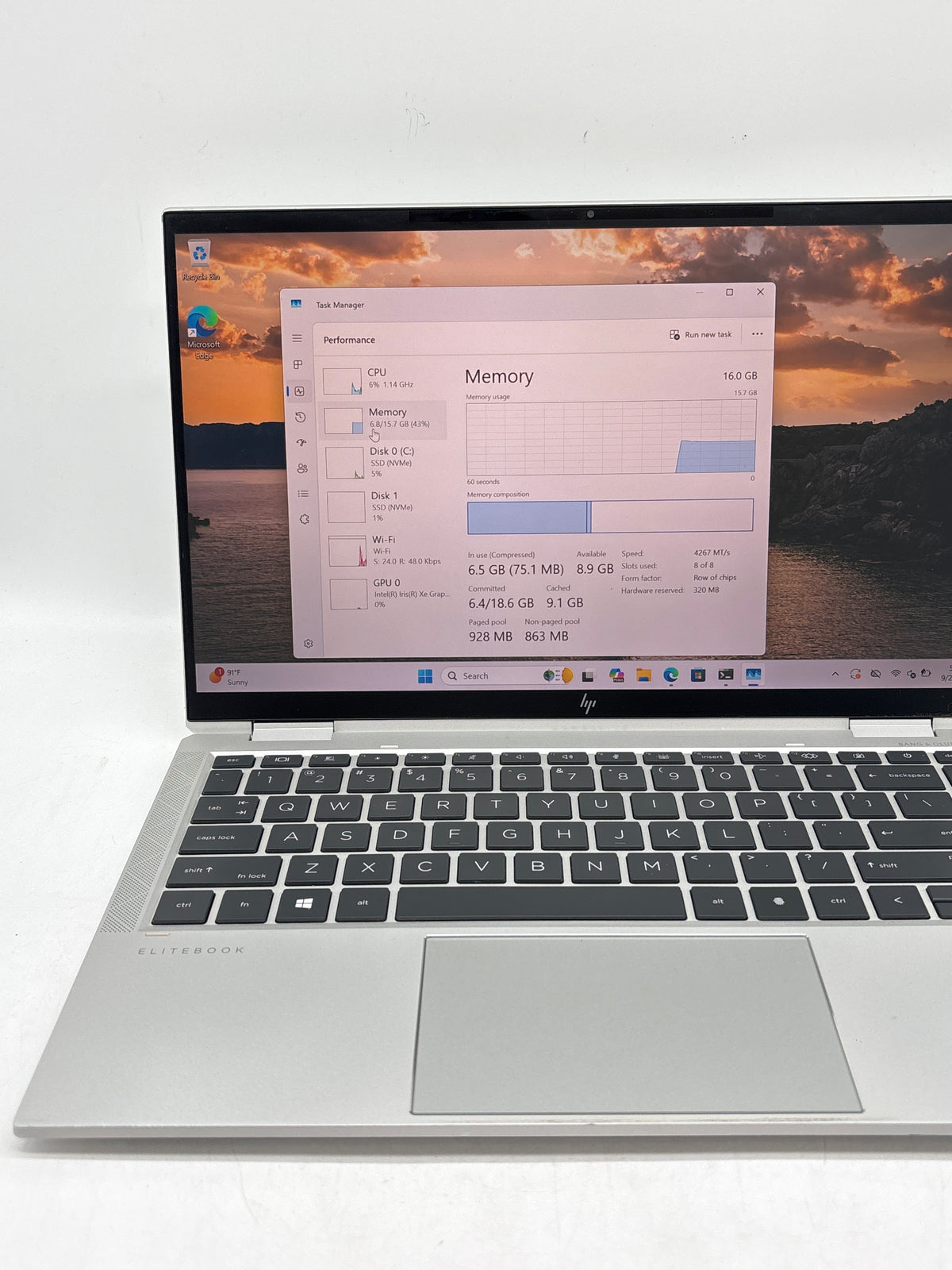 HP EliteBook x360 1040 G8 14" Intel Core i7-1185G7 16GB RAM 256GB SSD - Used