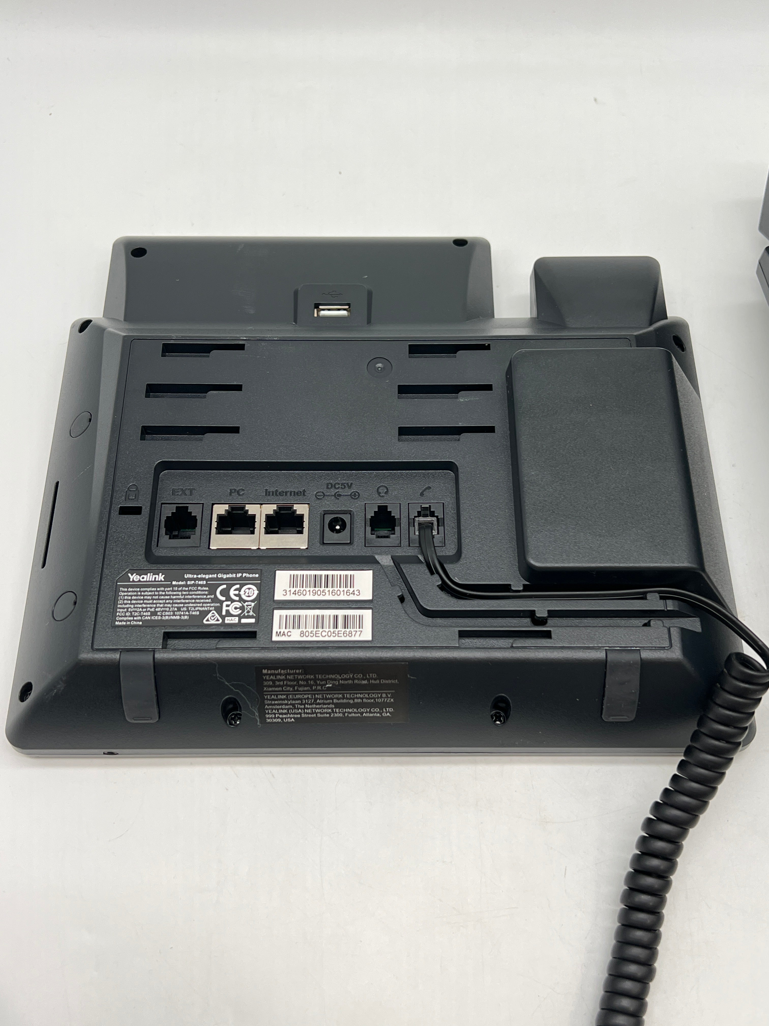 Lot Of 4 Yealink SIP-T46S VoIP IP Business Phone - Used