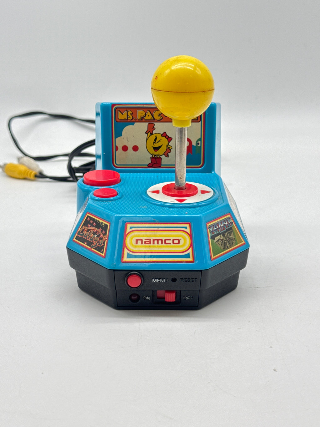 Namco Ms. Pac-Man 5-in-1 Plug n Play TV Games Joystick Black - Used