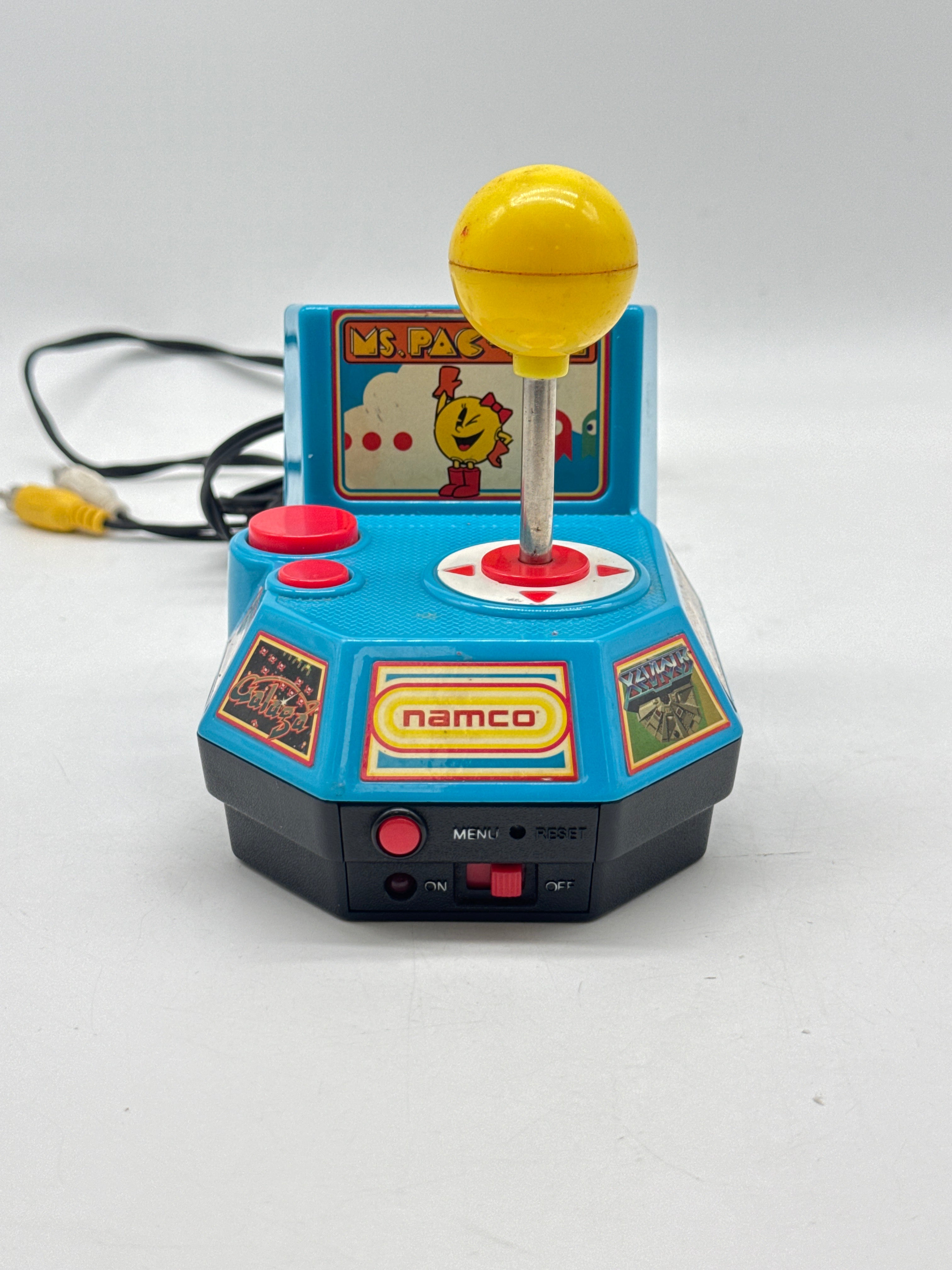 Namco Ms. Pac-Man 5-in-1 Plug n Play TV Games Joystick Black - Used