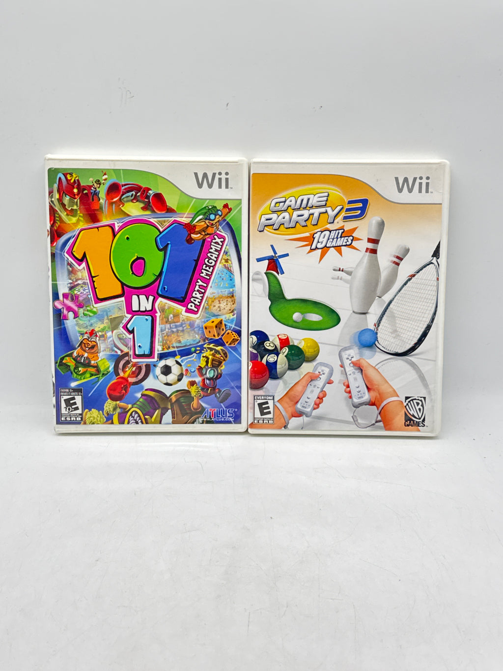 Nintendo Wii RVL-001 Console White Complete Bundle w/ 2 Remotes - Used