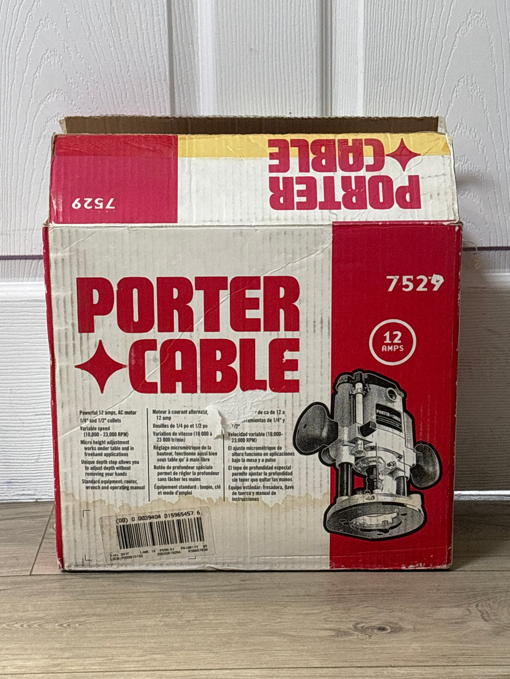 PORTER-CABLE 7529 2 HP Corded Electric Router 110V - Used With Box