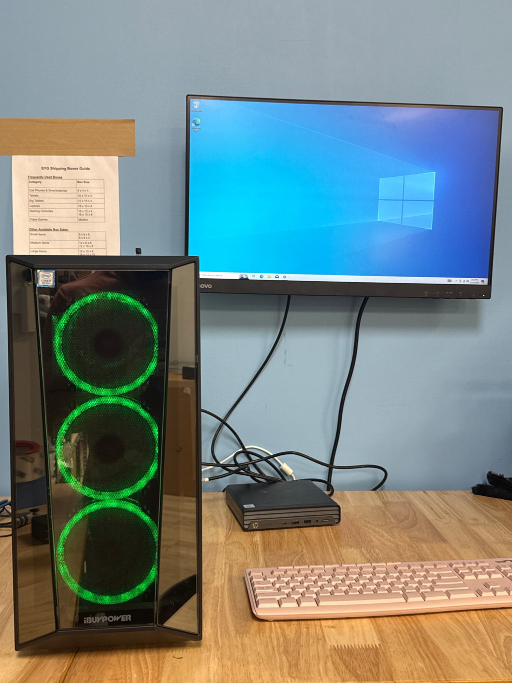 iBuyPower PC i7-9700F 16GB RAM 1TB HDD + 512GB SSD GTX 1660 Super