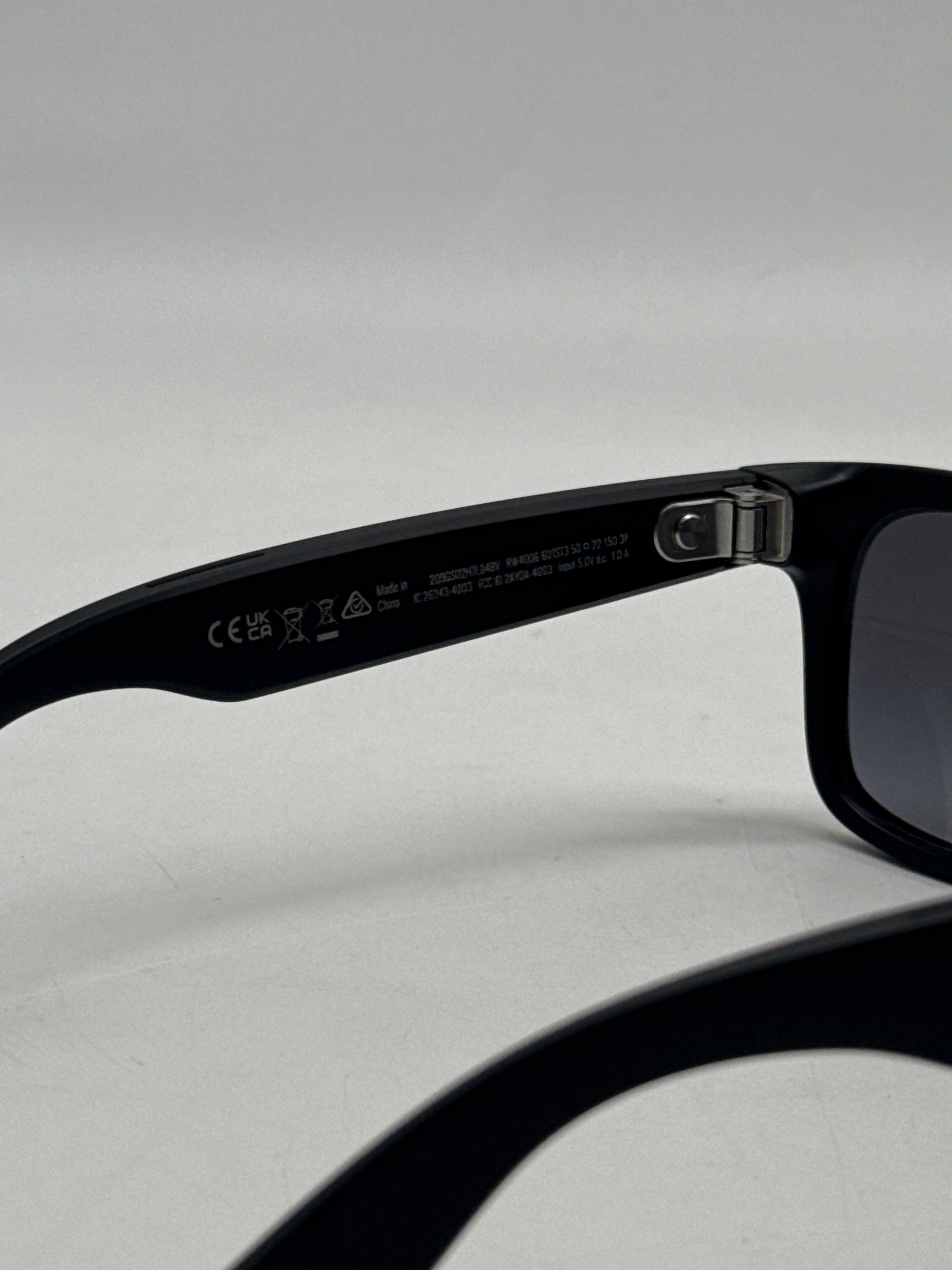 Ray-Ban Meta Wayfarer RW4006 Rebel Black Smart Glasses
