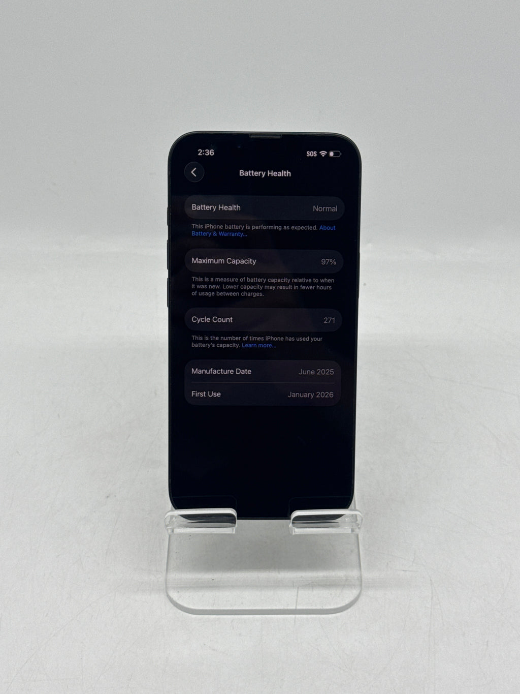 Apple iPhone 16e 128GB 5G Network Unlocked Black - Used