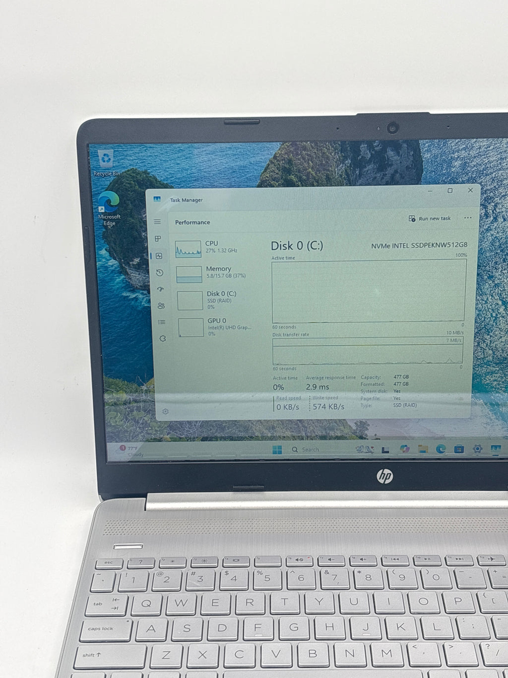HP 15-dw3013dx i3-1115G4 8GB RAM 256GB SSD