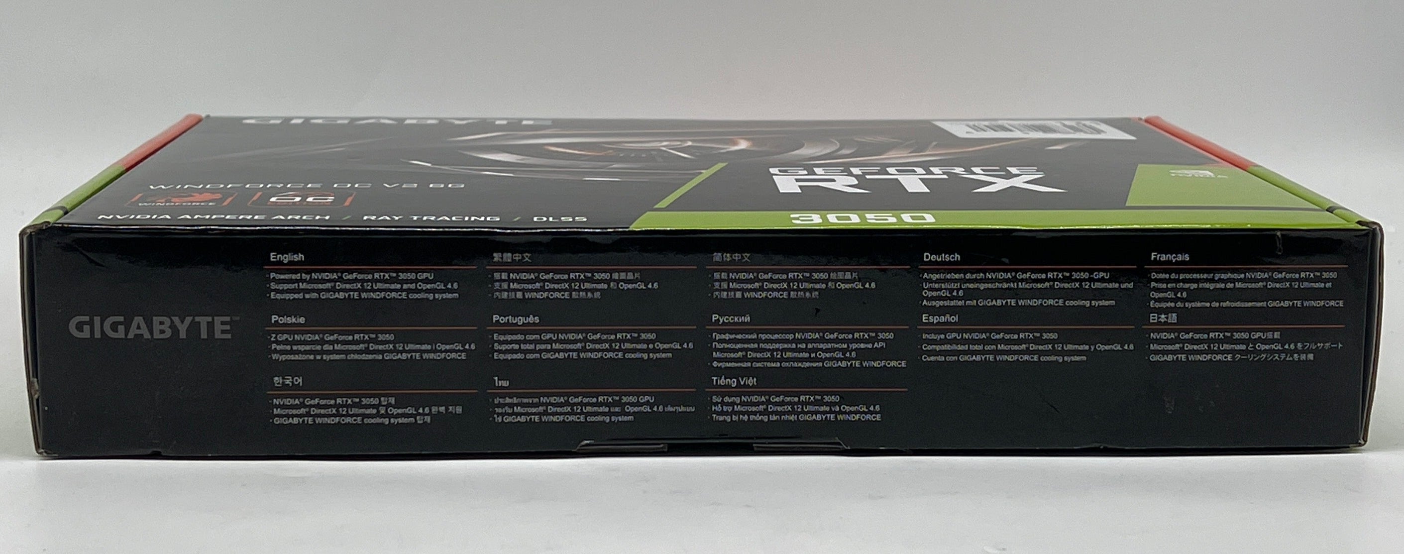 Gigabyte RTX 3050 Graphics Card WindForce OC V2 6GB GDDR6 - New Open Box