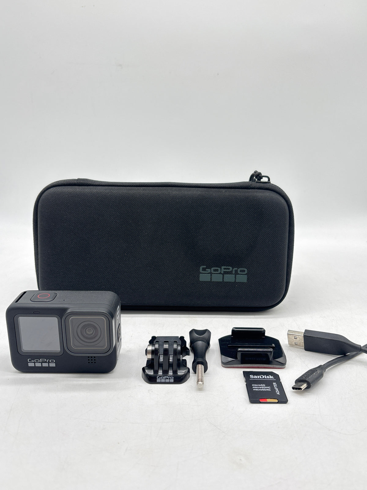 GoPro HERO9 Black Action Camera Wide Angle with 64GB Memory Card - Used