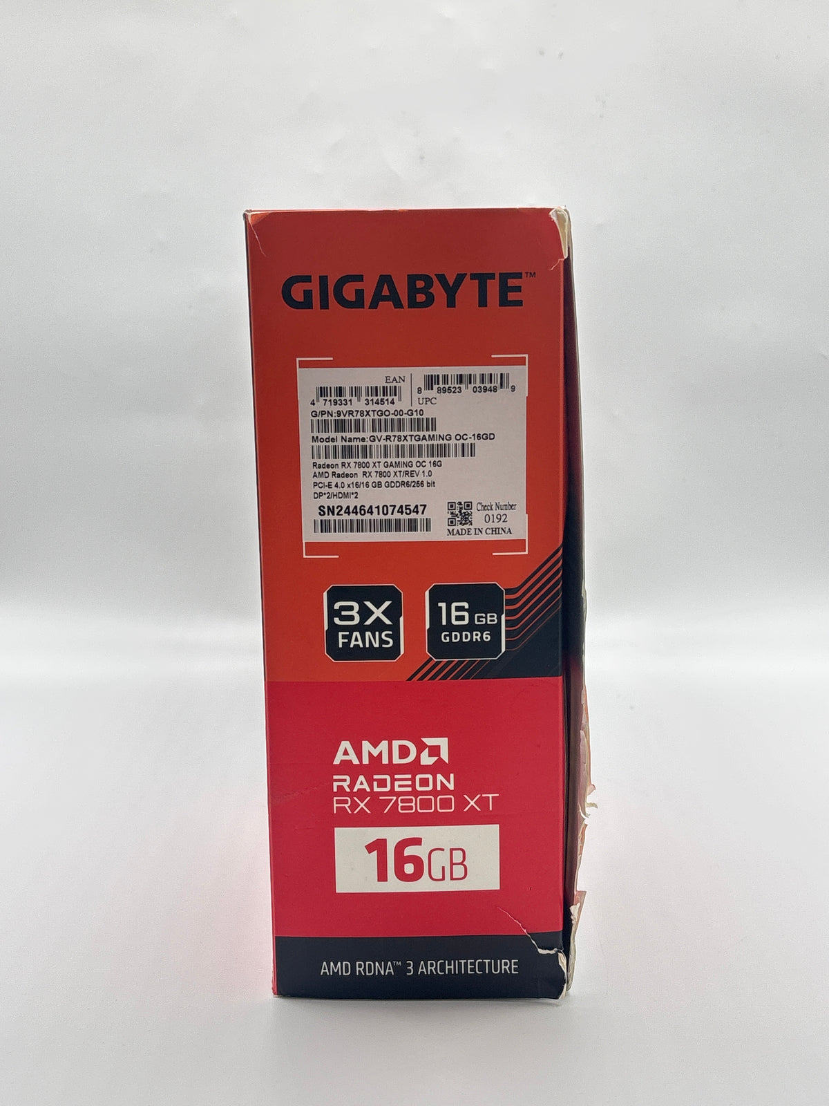 Gigabyte Radeon RX 7800 XT Gaming OC GV-R78XTGAMING 16GB GDDR6 - Used