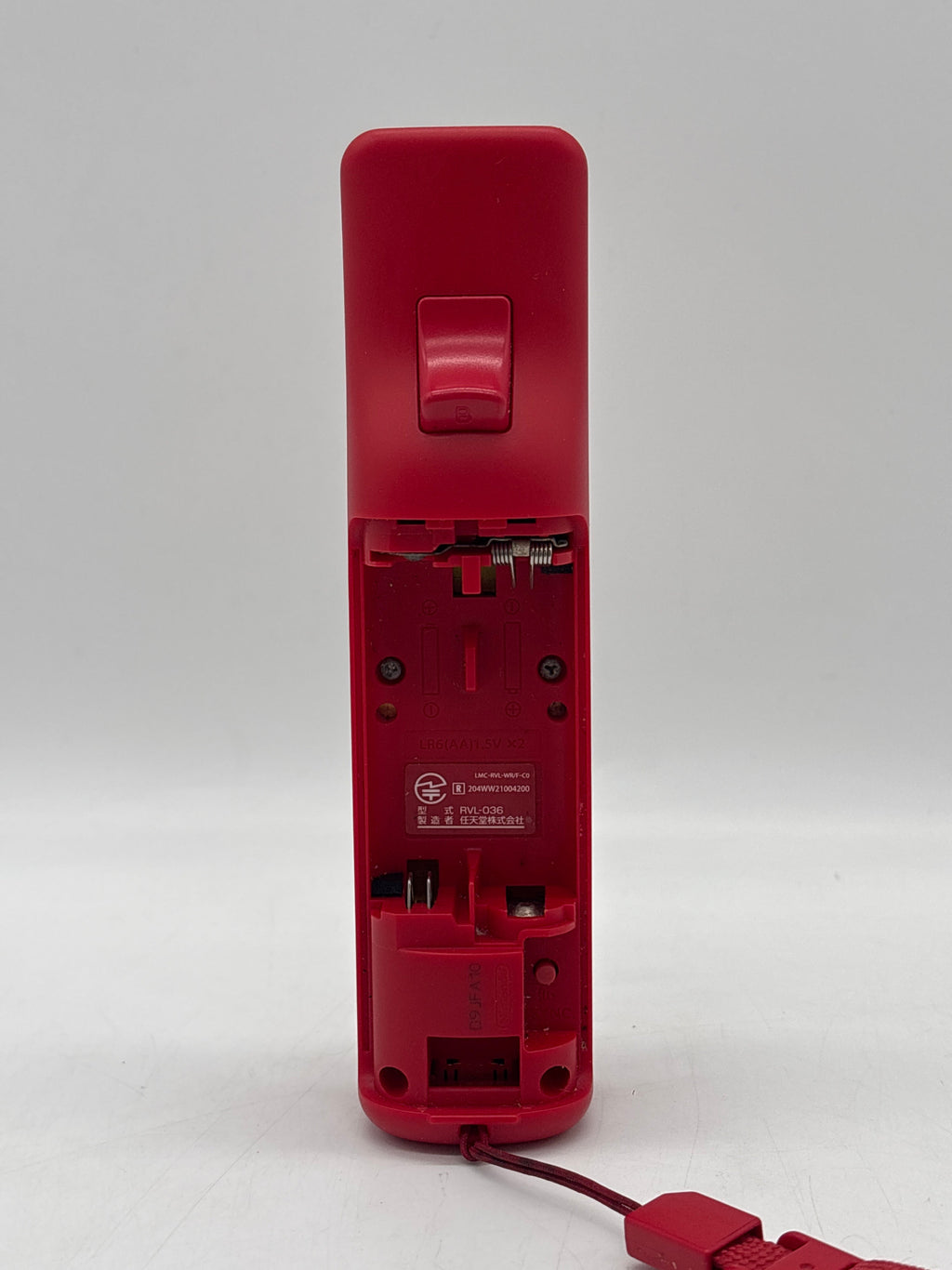 Nintendo Wii Red RVL-001 With 1 Remote Ac Adapter Cables