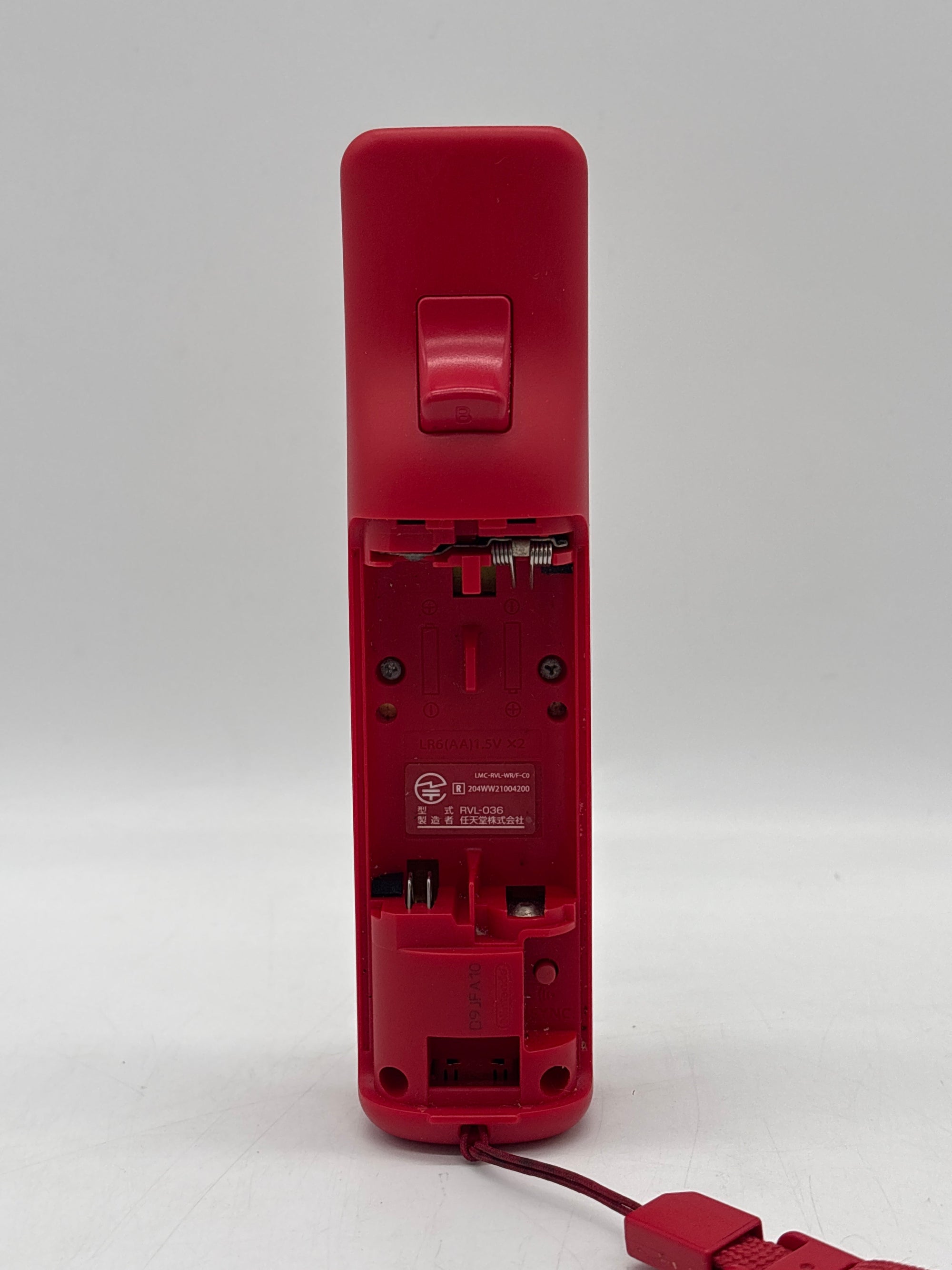 Nintendo Wii Red RVL-001 With 1 Remote Ac Adapter Cables