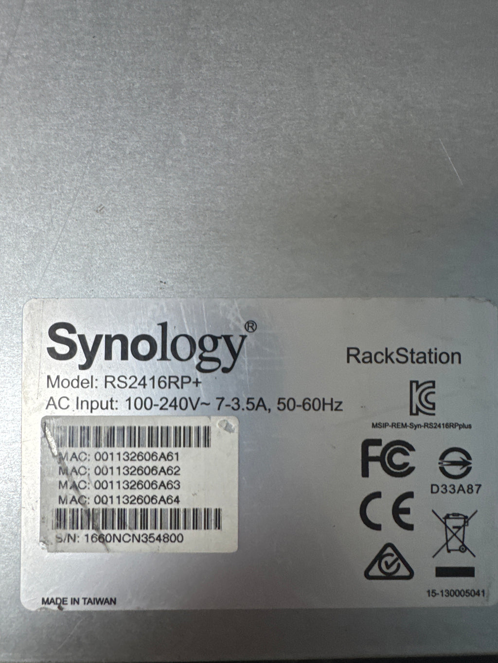 Synology RS2416RP+ 12-Bay NAS Server w/ 12 x 8TB Seagate IronWolf Pro Drives