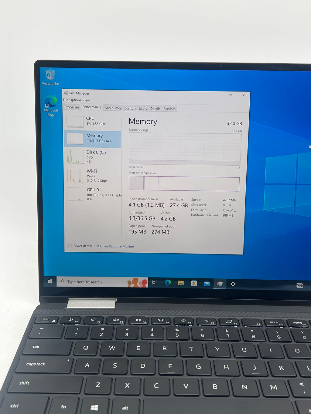 Dell XPS 13 9310 2-in-1 i7-1165G7 32GB RAM 1TB SSD 4K - Used