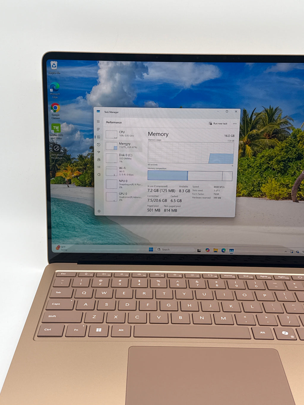 Microsoft Surface Laptop 7 2036 Snapdragon X 3.4GHz 16GB RAM 512GB SSD