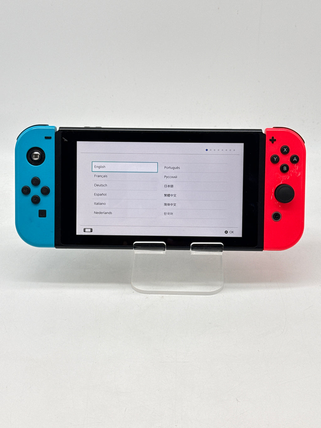 Nintendo Switch V2 HAC-001(-01) Console Gaming System - Missing Kickstand/Joystick