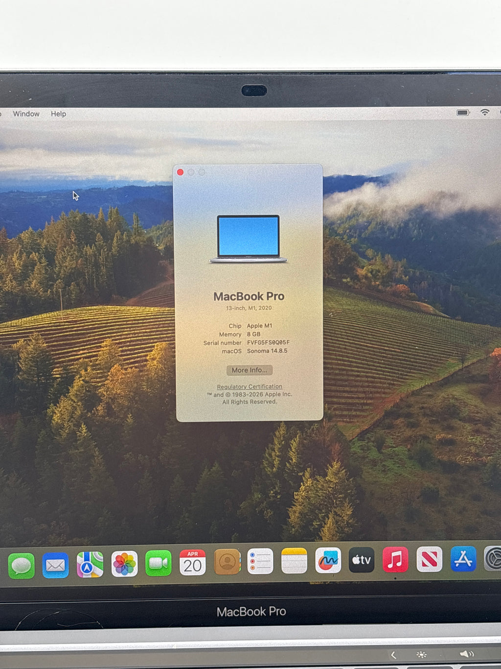 Apple MacBook Pro 13" A2338 M1 8GB RAM 512GB SSD - For Parts (Read)