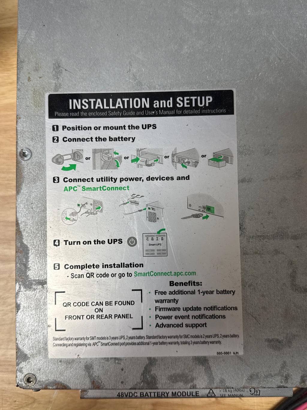 APC SMT2200RM2UC 2200VA Smart-UPS 2U - missing cover