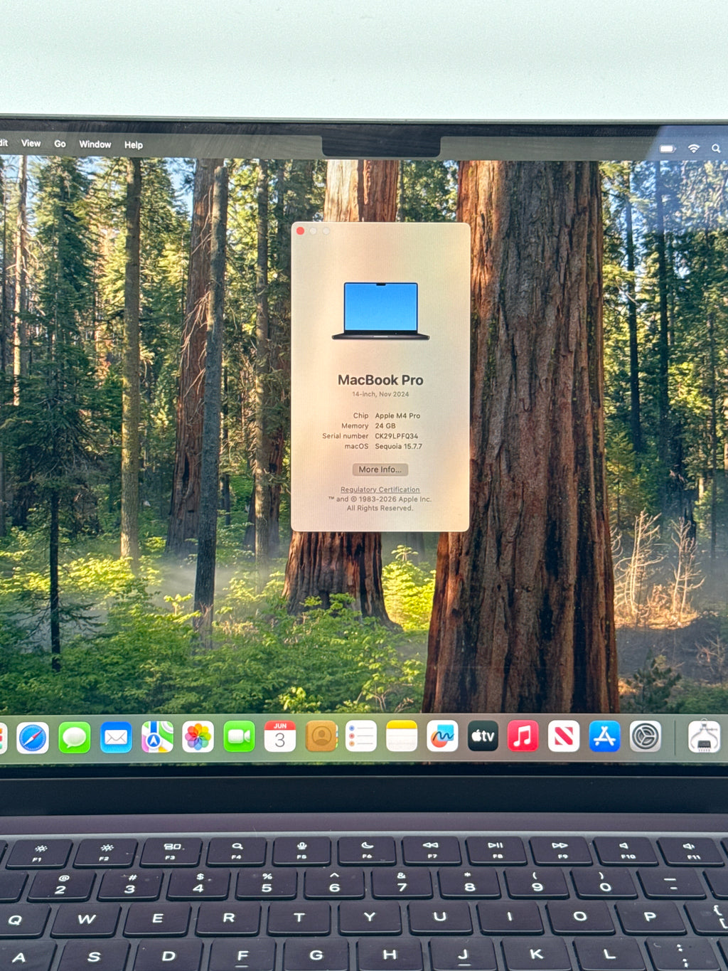Apple MacBook Pro 14.2" M4 Pro 24GB RAM 512GB SSD MX2H3LL/A - Used with Box