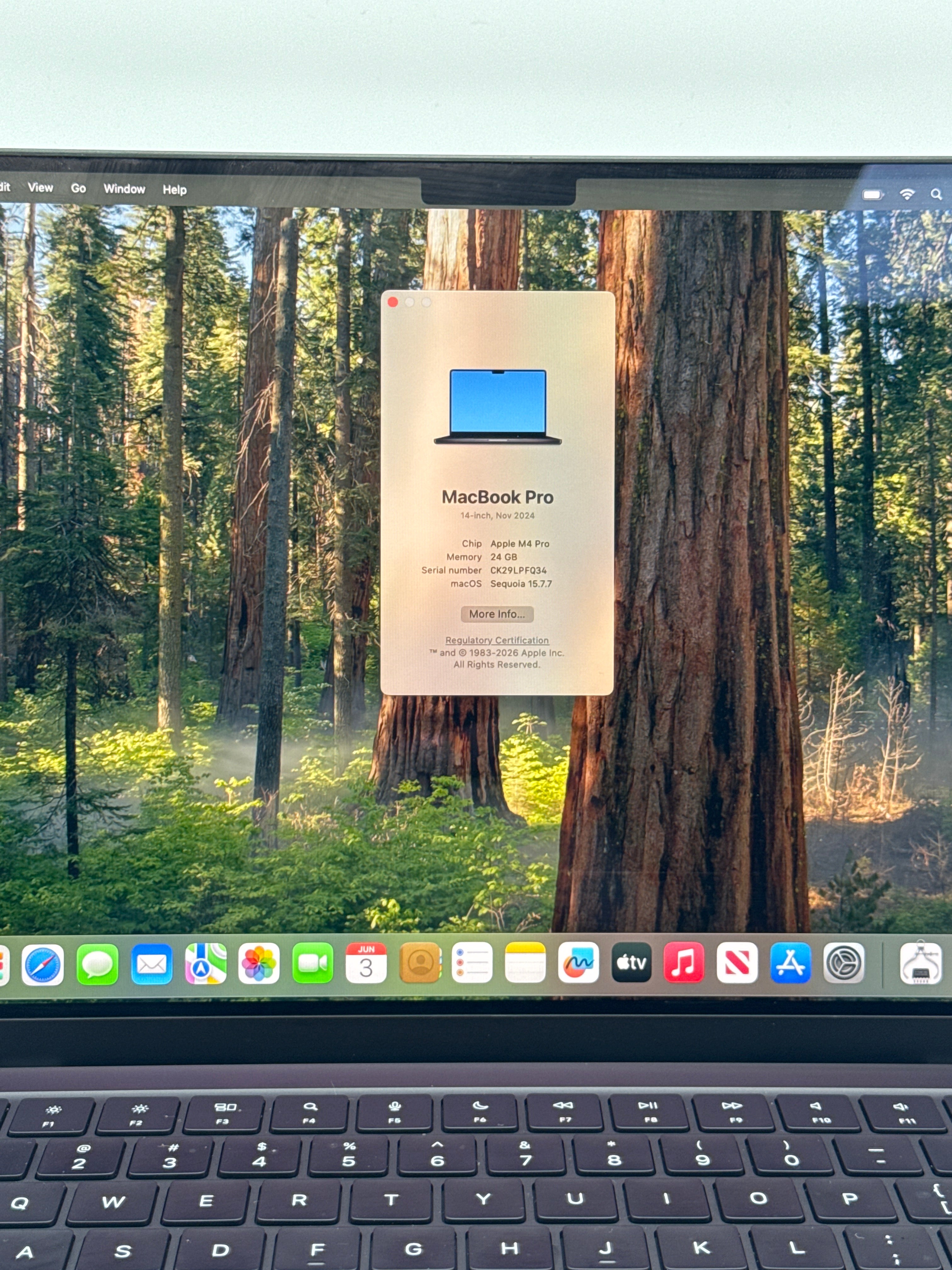 Apple MacBook Pro 14.2" M4 Pro 24GB RAM 512GB SSD MX2H3LL/A - Used with Box