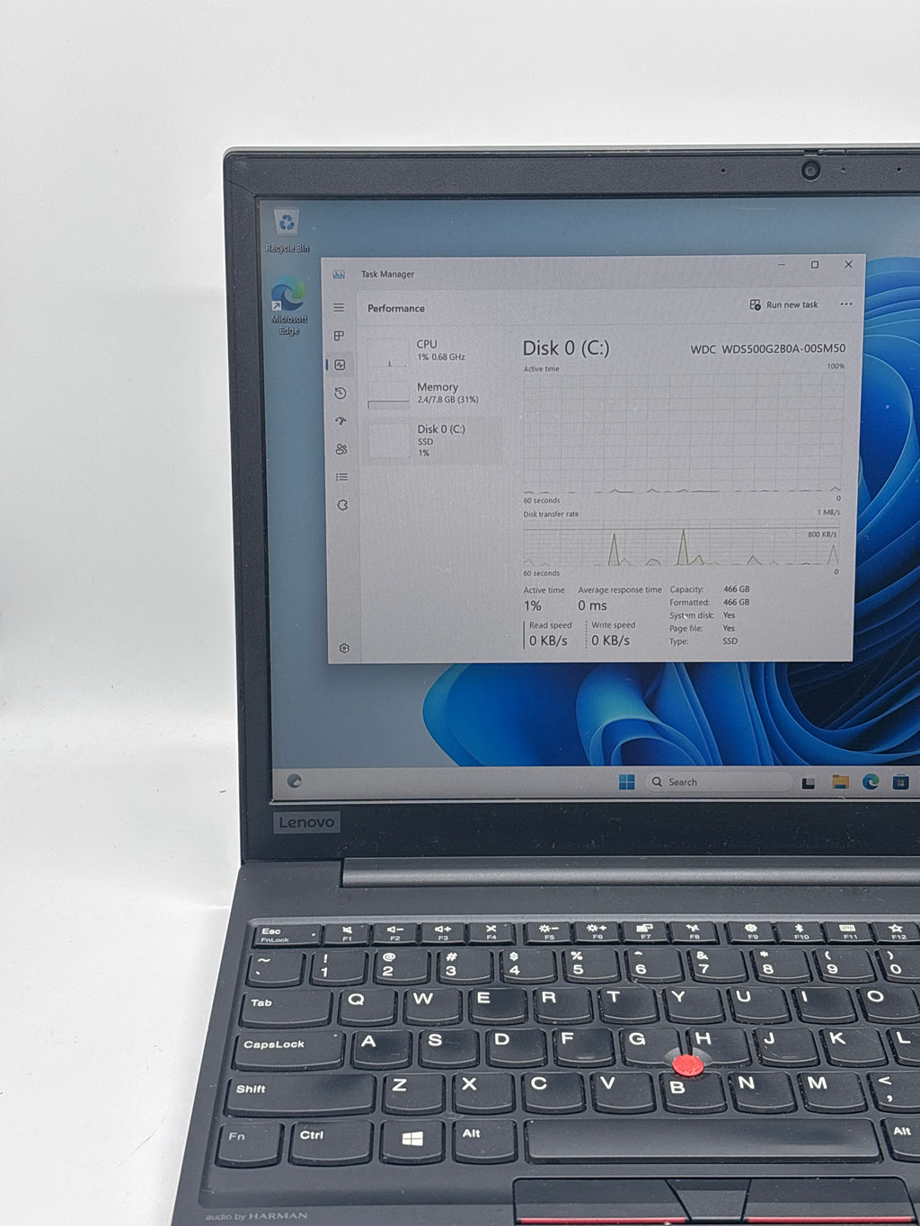 Lenovo E15 20RD005HUS i5-10210U 8GB RAM 512GB SSD