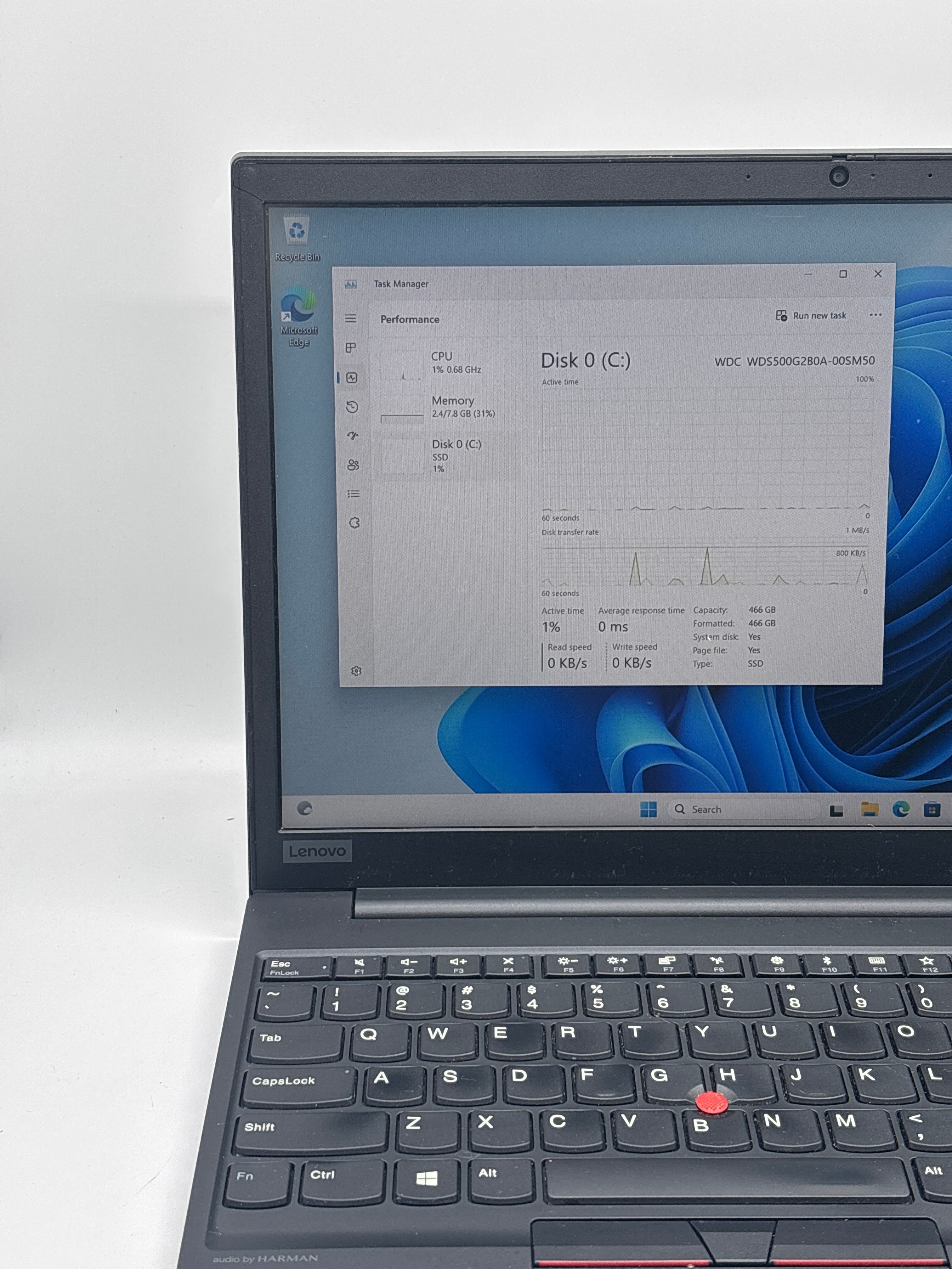 Lenovo E15 20RD005HUS i5-10210U 8GB RAM 512GB SSD