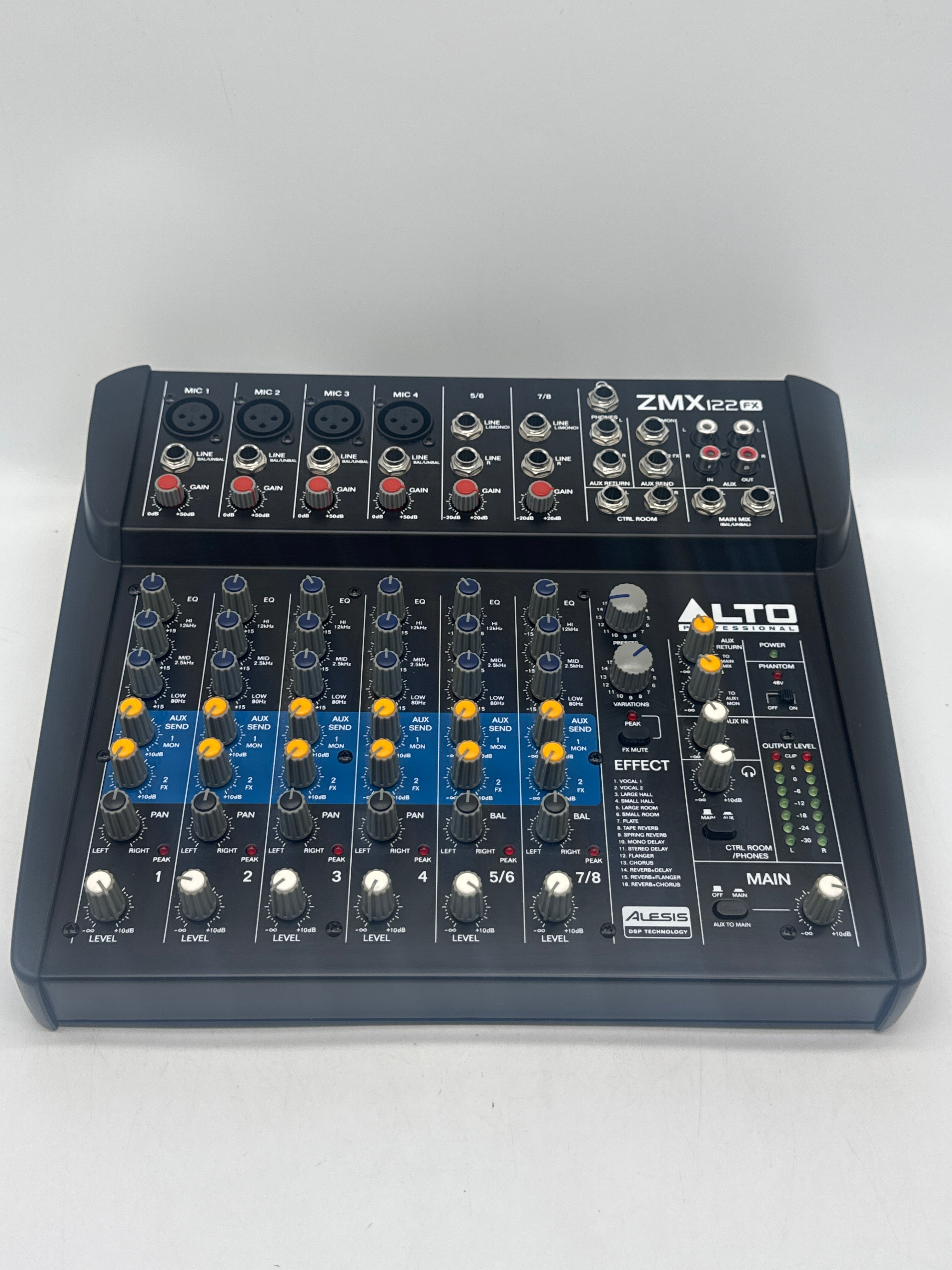 Alto Professional ZMX122FX Compact Audio Mixer + Power Supply - Used