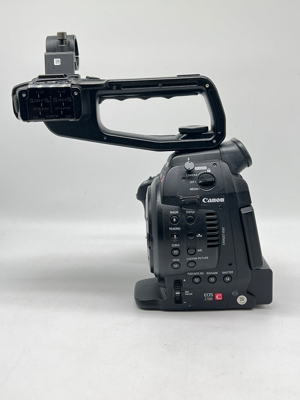 Canon EOS C100 Cinema Camcorder Camera  w/ top and side handle - Used