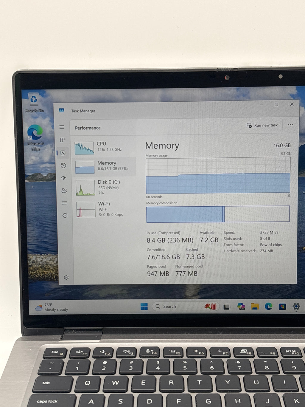 Dell Latitude 7320 i7-1185G7 16GB RAM 256GB SSD - For Parts (Read DESC)