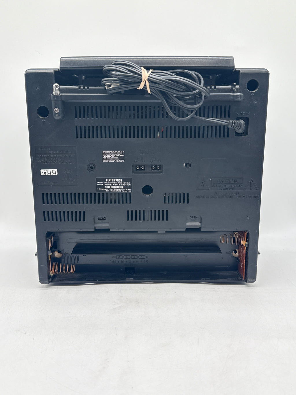 Sony CFD-560 CD Player Radio Stereo Cassette Boombox - For Parts