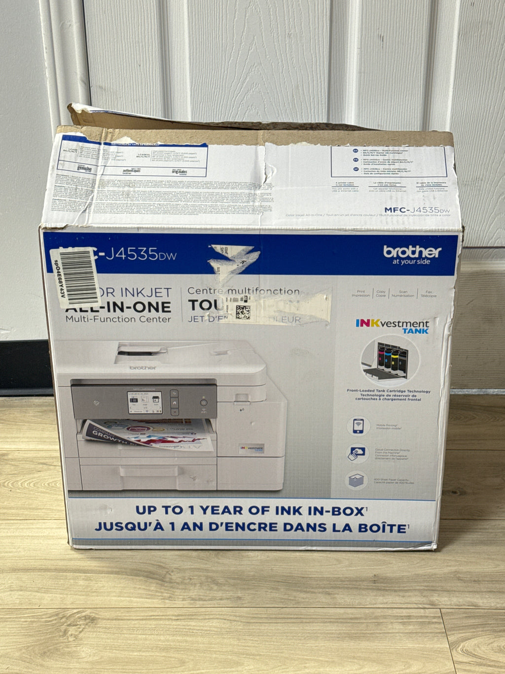 Brother INKvestment Tank MFC-J4535DW Wireless All-in-One Color Inkjet - Open Box