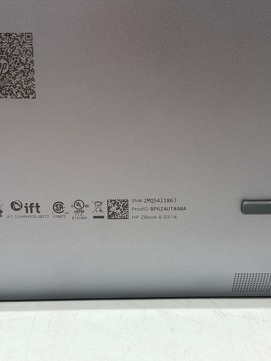 HP ZBook 8 G1i 14" Ultra 9 285H 64GB RAM 1TB SSD Gray - Used