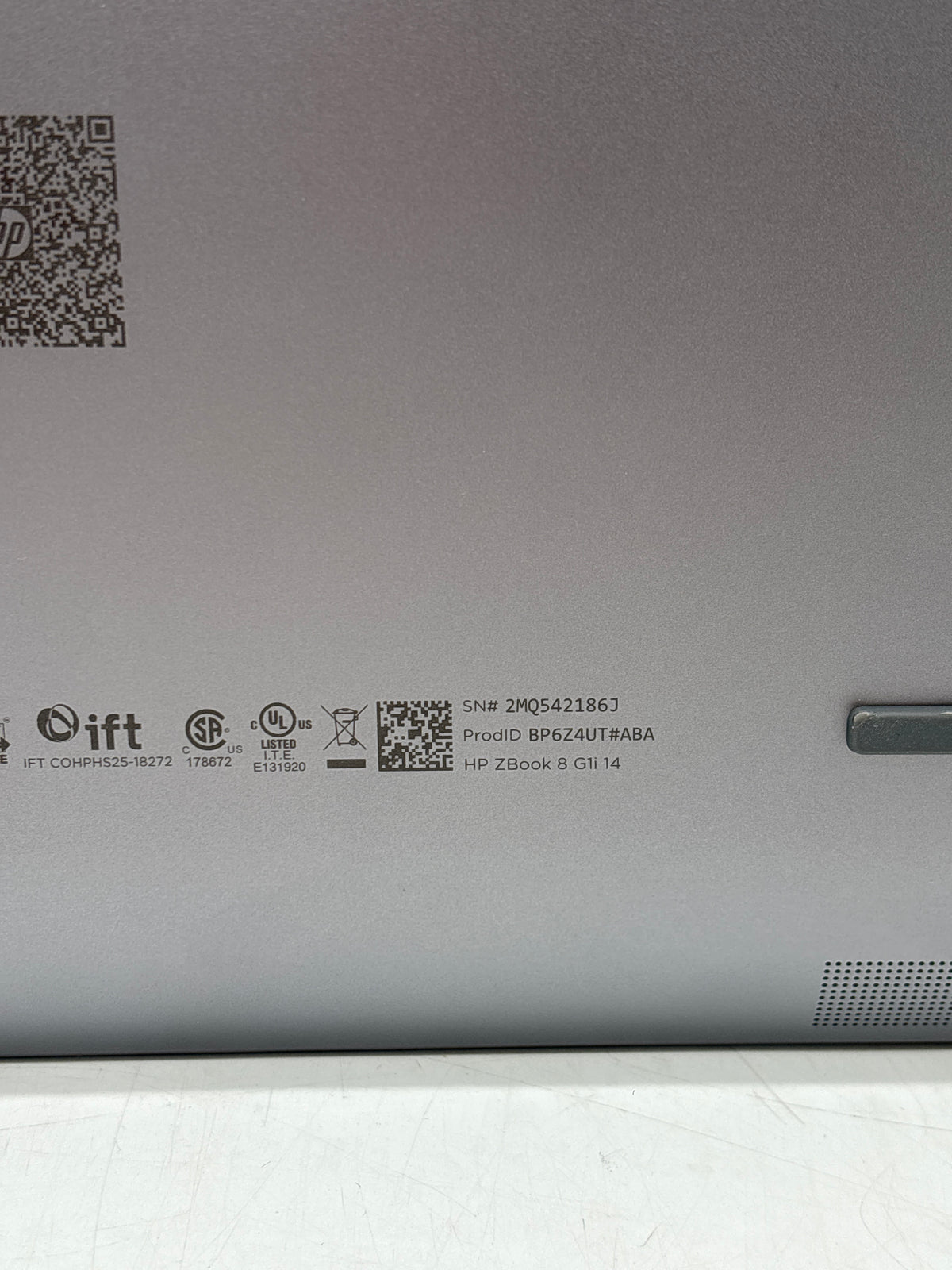 HP ZBook 8 G1i 14" Ultra 9 285H 64GB RAM 1TB SSD Gray - Used