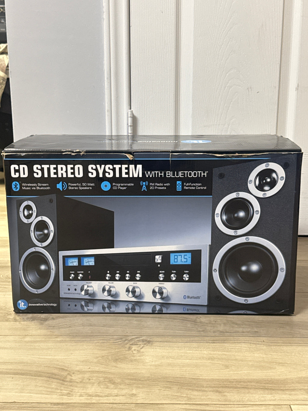 Innovative Technology ITCDS-5000 Bluetooth CD Stereo System FM Radio
