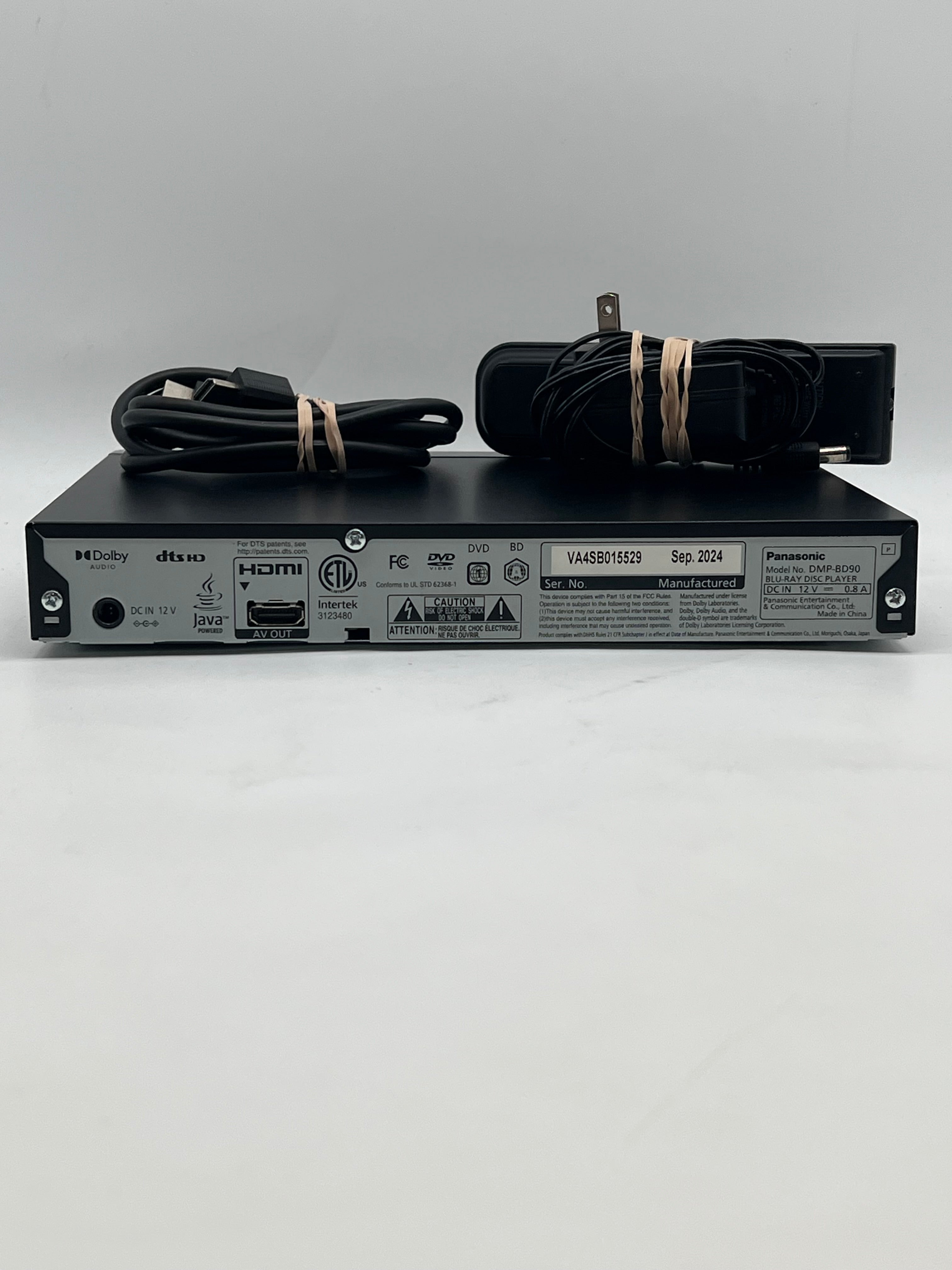 Panasonic DMP-BD90 Blu-ray Player Black - Used