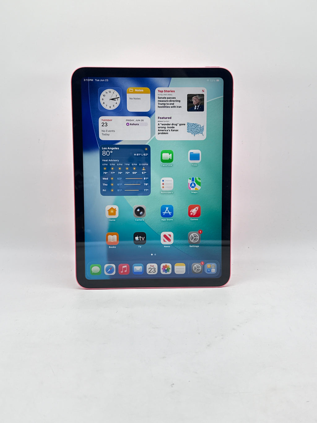 Apple iPad 10th Gen A2696 256GB Pink Wi-Fi Only - Used